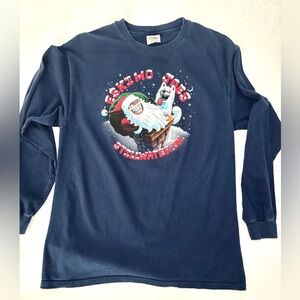 Christmas Long Sleeve Shirt - Blue